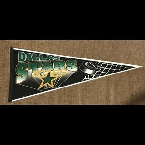 VINTAGE Dallas Stars Hockey Pennant NHL Full Size
